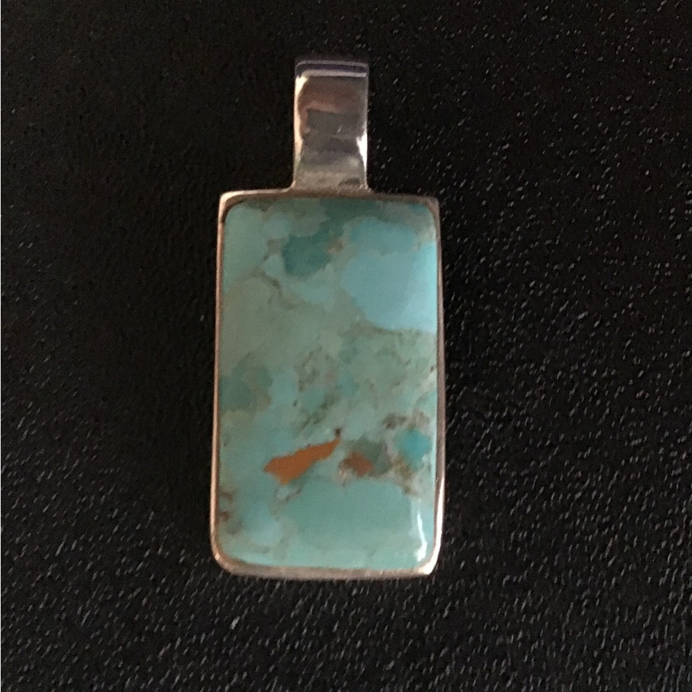 Turquoise Rectangular Pendant
